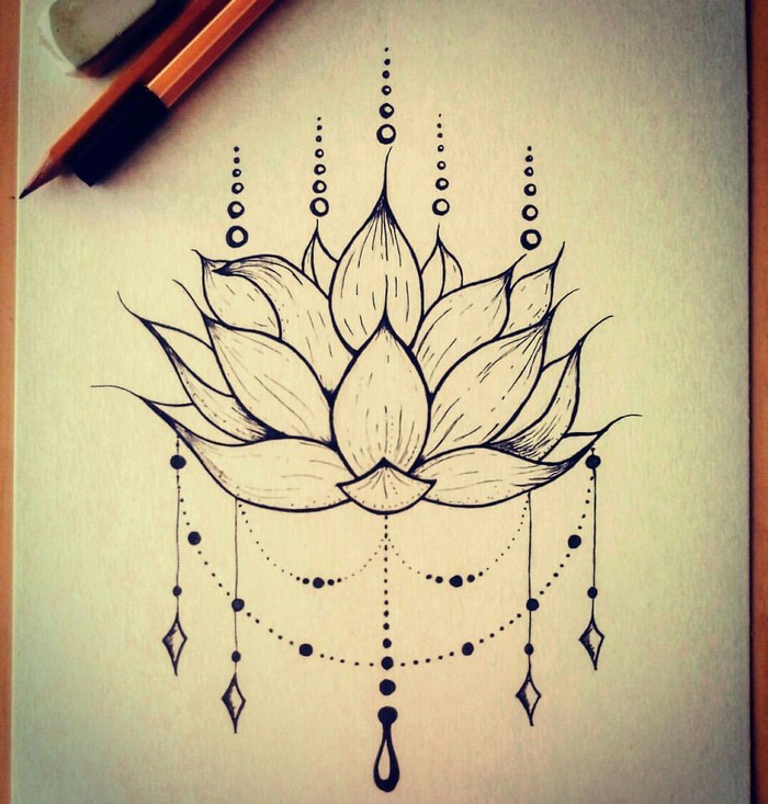 Lotus tattoo - Lotus, Tattoo, Blackwork, Artworks, Лотос, Тату, Арт