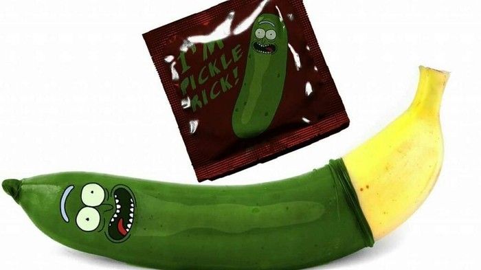 rick pickle - NSFW, Rick and Morty, Rick gherkin, Contraception, Strawberry