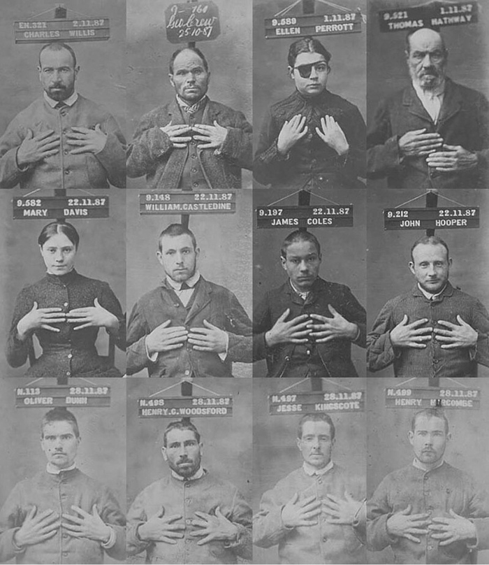 Первые полицейские снимки, 1887 г.