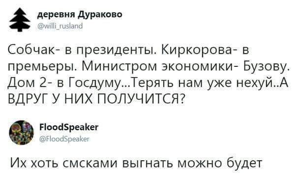 У очень многих из вас глаза начнут закрываться сами, несмотря на полную ясность сознания - Собчак, Филипп Киркоров, Бузова, Дом 2, Деревня дураков, Политика, Ольга Бузова