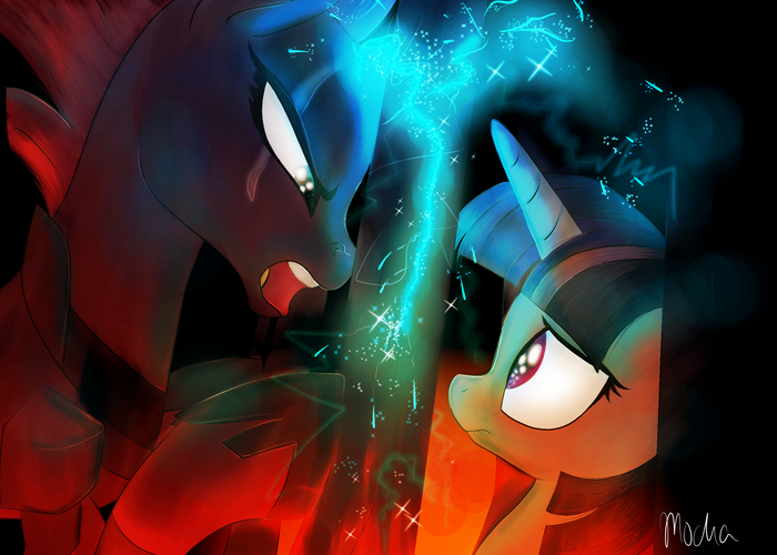 Open Up Your Eyes My Little Pony, Ponyart, Tempest Shadow, Twilight Sparkle, My Little Pony: The Movie