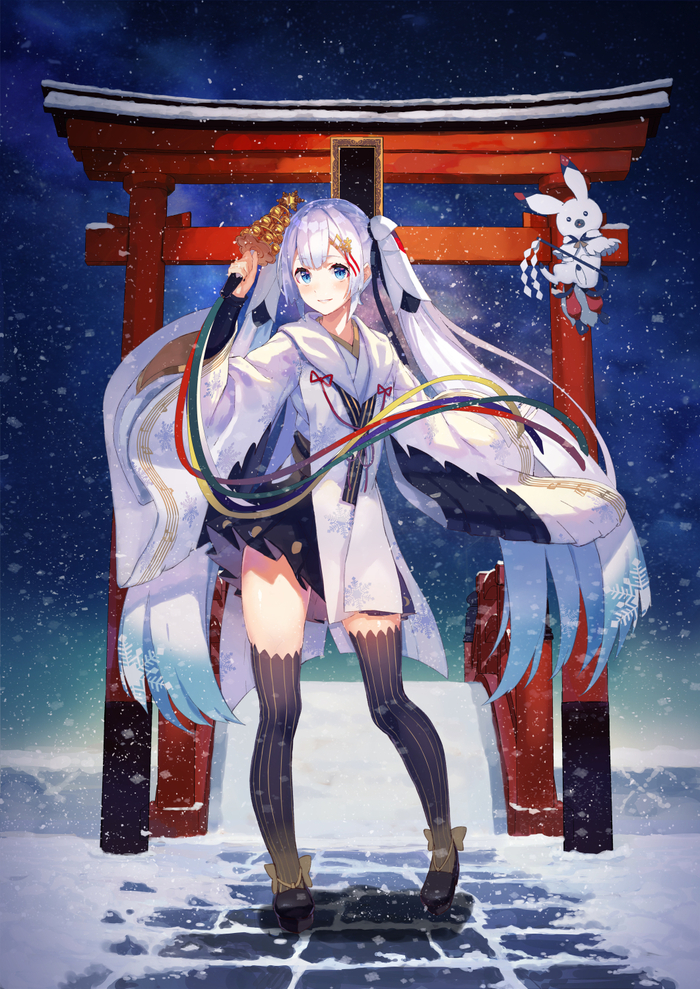 Snow Miku 2018 - Anime, Anime art, Vocaloid, Not anime, Hatsune Miku