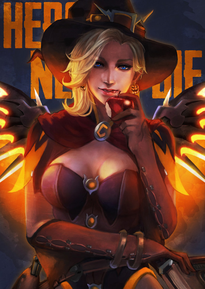 Overwatch art - Overwatch, Art, Game art, Mercy, , Blizzard