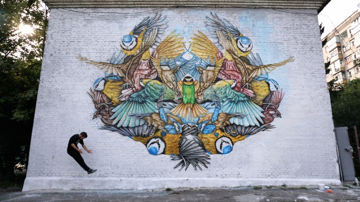 Dima Krab, street art artist - Street art, Artist, Airbrushing, Drawing, Modern Art, Video, Interview, Etherlords, Longpost