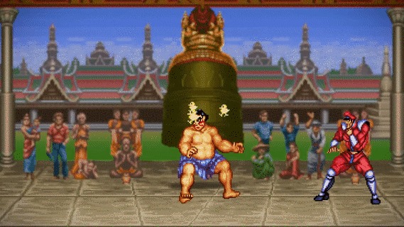 Фаталити в "Super Street Fighter 2" Видео, Видео по мотивам игр, Street Fighter, The Pixel Kingdom, Fatality, 16 бит, Гифка