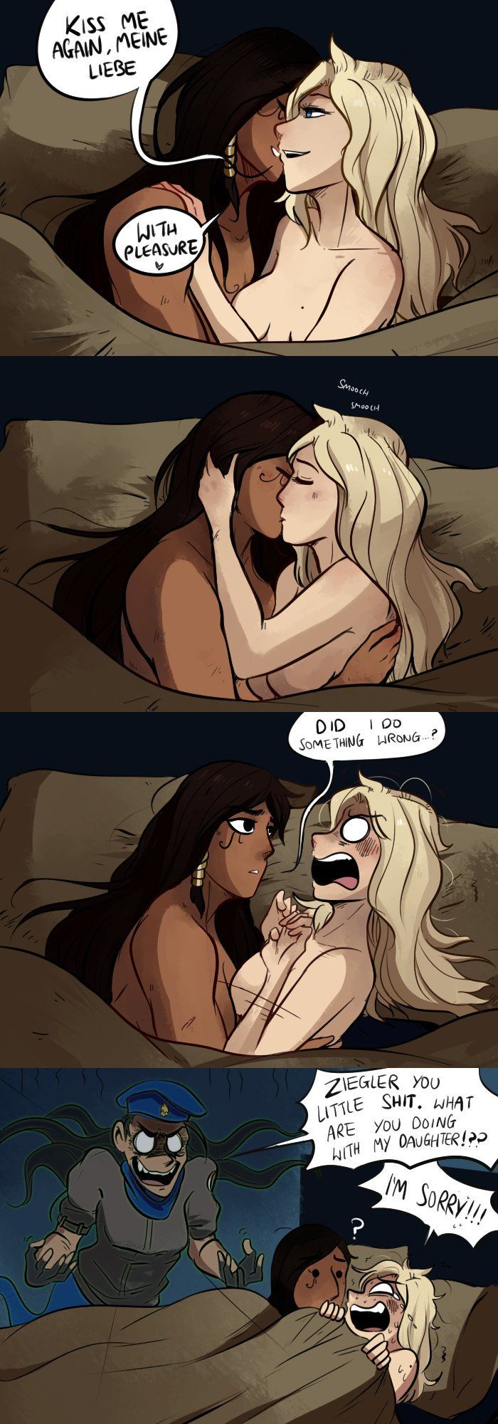 Comic) - NSFW, Overwatch, Comics, Lesbian, Pharah, Mercy, Ana amari, Longpost