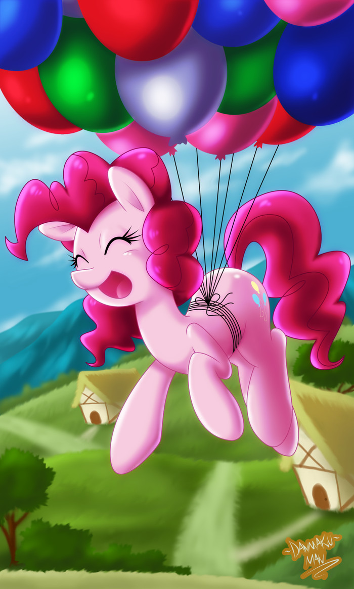 Balloons - My little pony, Pinkie pie, Danmakuman