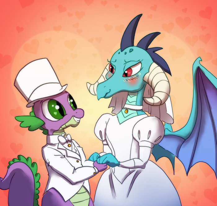 Wedding - Spike, My little pony, The Dragon, Princess ember