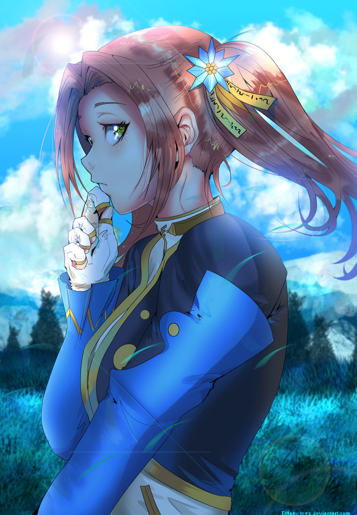 Thinking about... someone? - Tales of Berseria, Eleanor Hume, Games, Anime art, Art