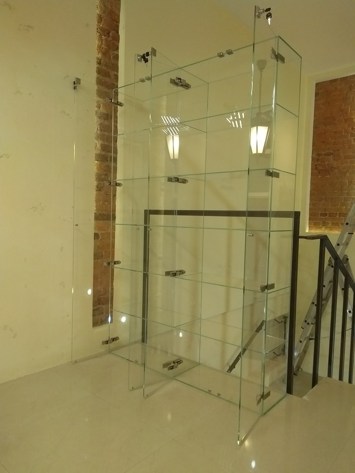 Glass furniture. - My, Glass, Building, Furniture, , Furniture fittings, Furniture, Favourite buisness, Longpost