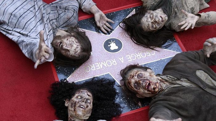 George Romero honored posthumously with a star on the Hollywood Walk of Fame - , Zombie, Movies, Longpost