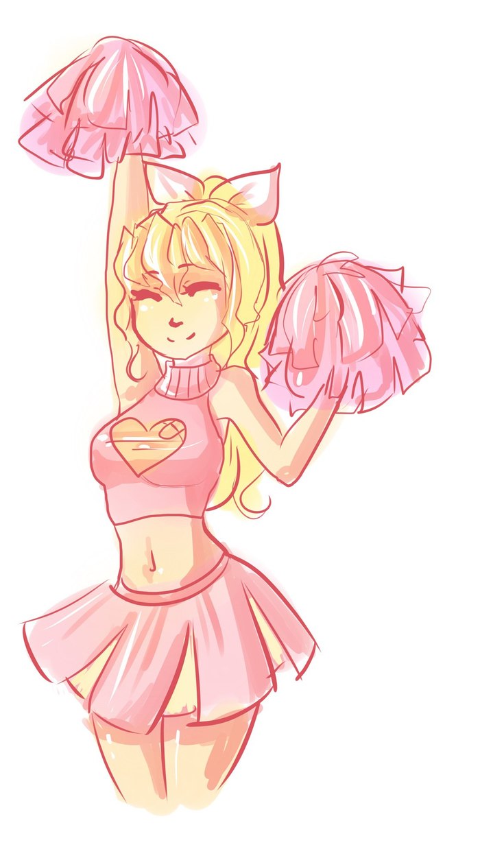 Cheerleader , , Anime Art, Lilly Satou, Katawa Shoujo,  