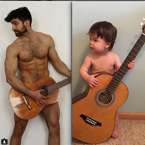 18-month-old baby Ougi replicates his model uncle's professional photo shoots - PHOTOSESSION, Instagram, Copy, A selection, , Longpost