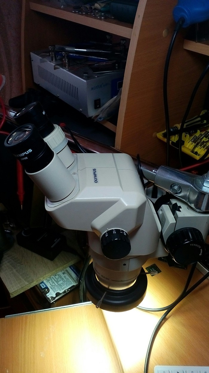 Honest review and feelings from the old man Olympus SZ3060 - My, Repair of equipment, Laptop Repair, Microscope, Longpost