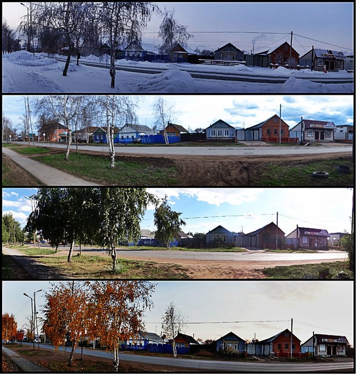 Hometown. Four seasons. - My, Orenburg region, Sorochinsk, Seasons