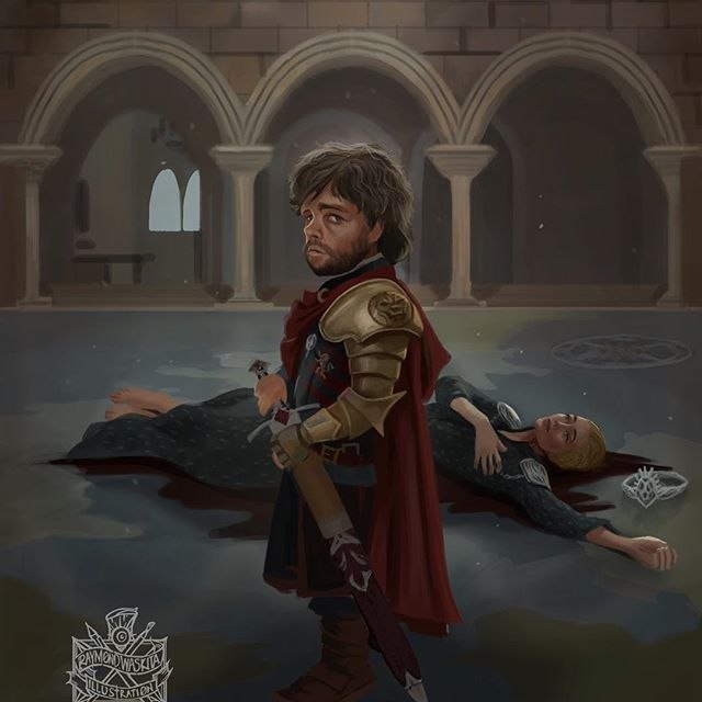 Valonqar Author:Raymond Terutama - Game of Thrones, Art, Tyrion Lannister, Cersei Lannister, 