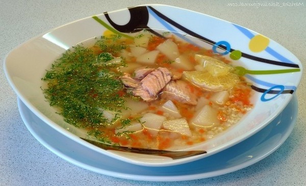 Trout soup (ishkhan) with akhta - Recipe, Soup, Trout, Cooking