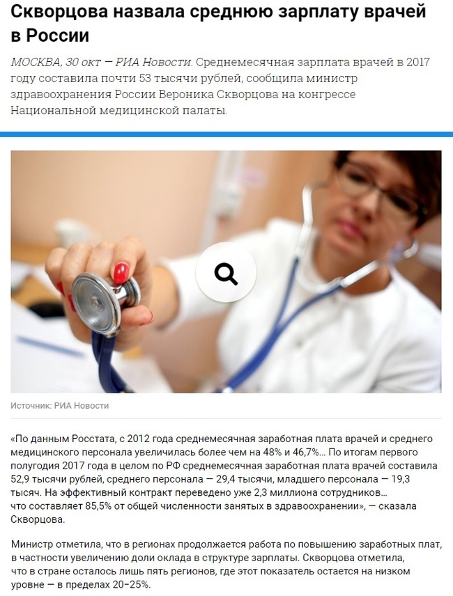 Average salary for doctors in Russia - news, Doctors, , Salary, Average patch, Medics