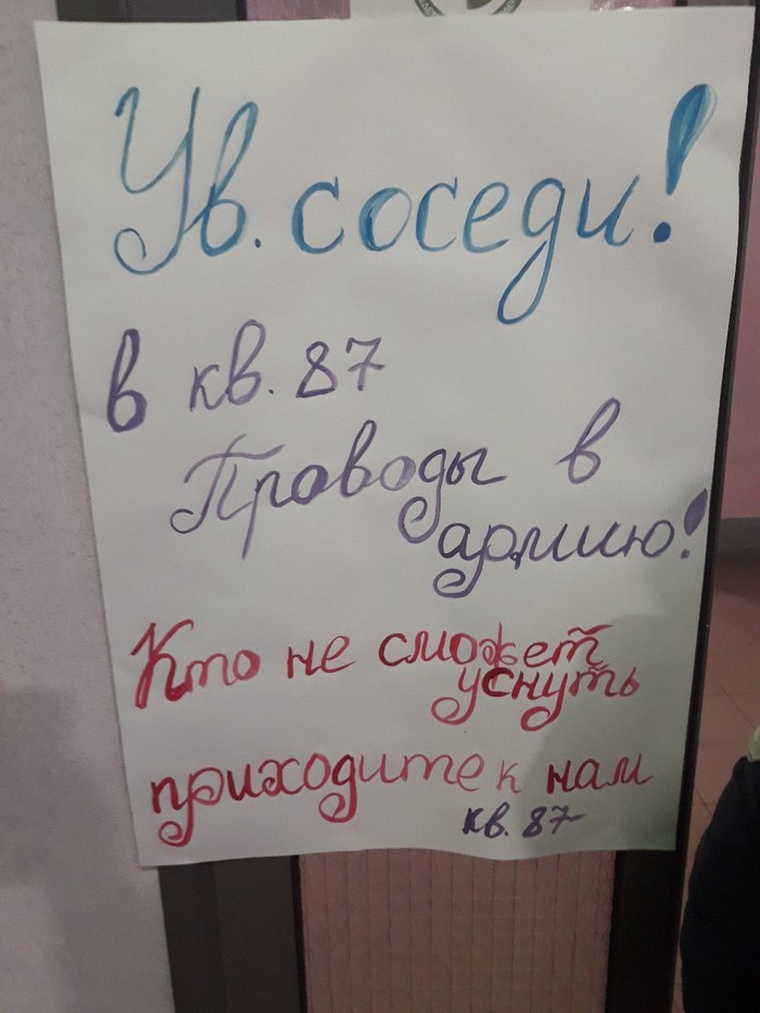 Гостеприимные соседи - Соседи, Проводы в армию, Армия