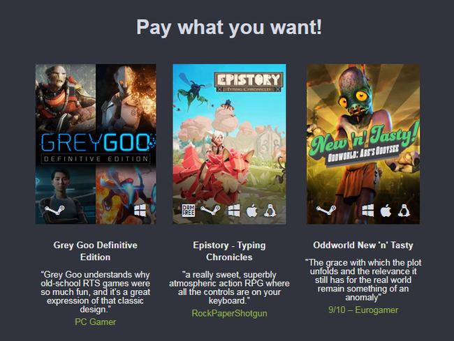 Humble Jumbo Bundle 10 - Humble bundle, Steam