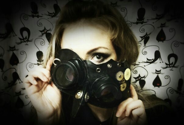 Steampunk mask. - My, Steampunk, Mask, Needlework without process