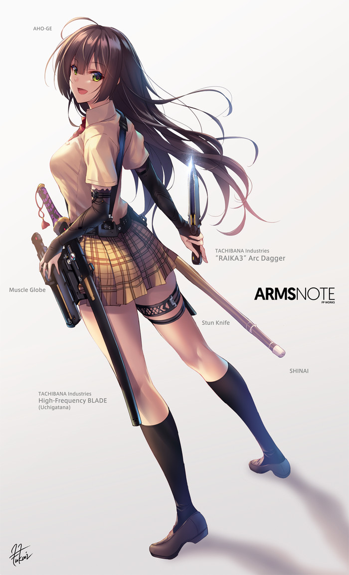 Anime art - Anime Art, Аниме, Fukai Ryousuke, Arms Note