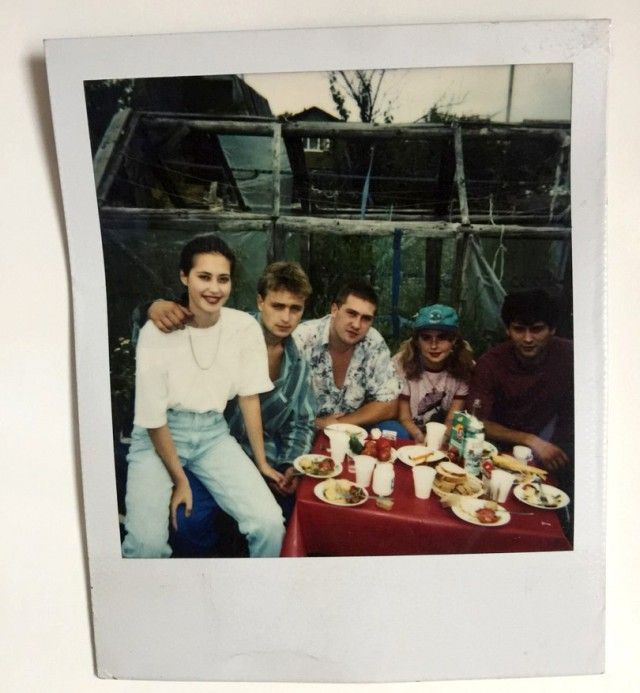 Youth on vacation 90s. - Youth, Relaxation, Palaroyd, The photo, Back in the 90s, Feast, Dacha