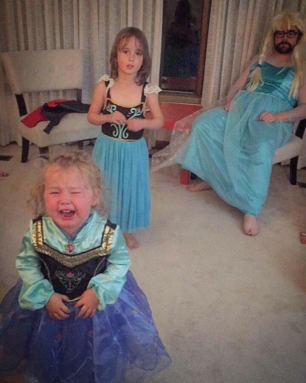 Let go and forget. - Cold heart, Parents and children, Halloween costume