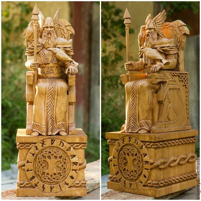 Good work of the master - Wood carving, beauty, Викинги