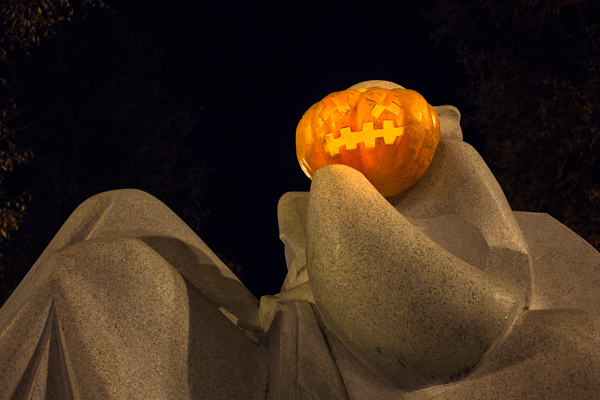 Pumpkins for Halloween in Ufimskaya alley - My, Halloween, Ufa, , Halloween pumpkin, Pumpkin, Longpost