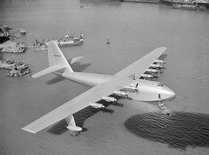 70th Anniversary of the Mastodon - Hughes H-4 Hercules - My, Howard Hughes, Hercules, Airplane, Aviation history, Flying boat, Longpost