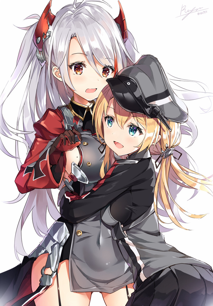 Purinzu - Kantai Collection, Prinz Eugen, Azur Lane, Аниме, Anime Art