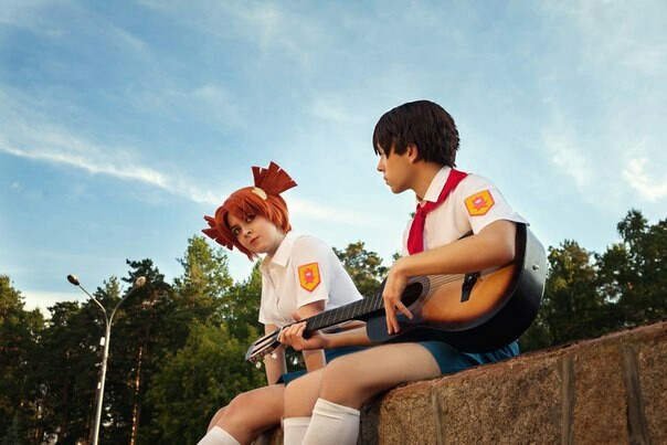 At the request of the pioneers - Semyon, Cosplay, Zhenya, Alisa Dvachevskaya, Visual novel, Endless summer