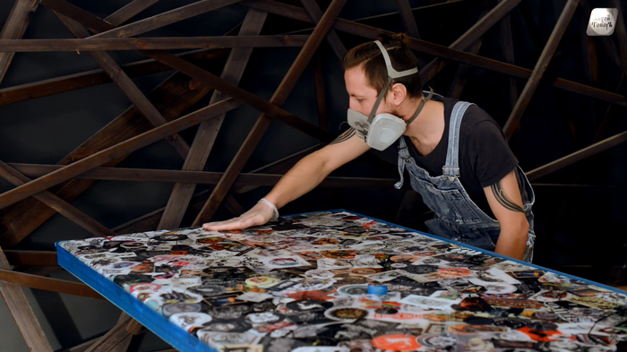 Стол с эпоксидной смолой Топор, Lihojtopor, Сделай сам, Ручная работа, Эпоксидная смола, Epoxy, Resin, Своими руками, Видео, Длиннопост