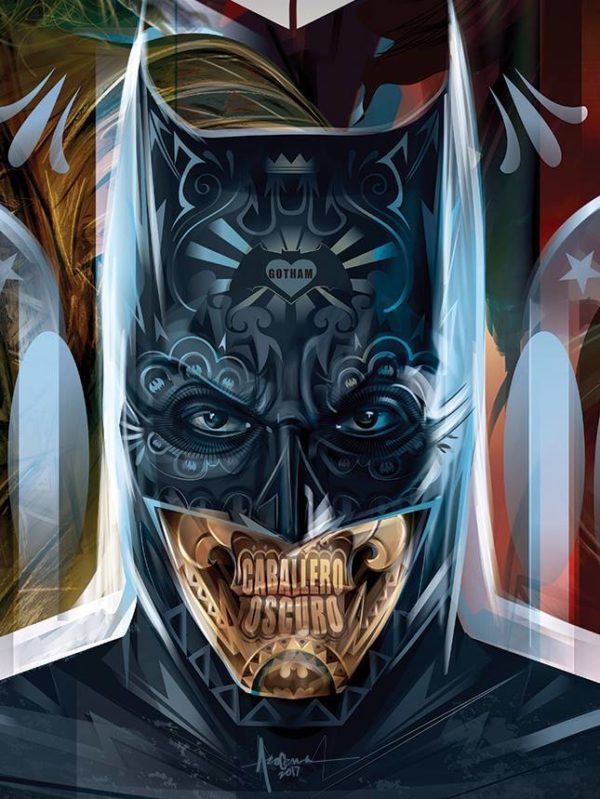 New posters for the Justice League in honor of the Mexican Day of the Dead. - Justice League, Batman, Wonder Woman, Cyborgs, Flash, Aquaman, Dc comics, Longpost, Justice League DC Comics Universe