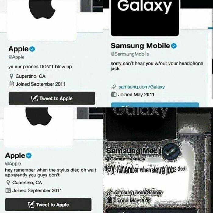   Twitter, Apple vs Samsung,   , 