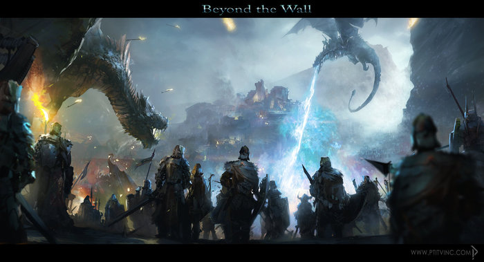 Beyond the Wall - Art, Drawing, Game of Thrones, Ptitvinc