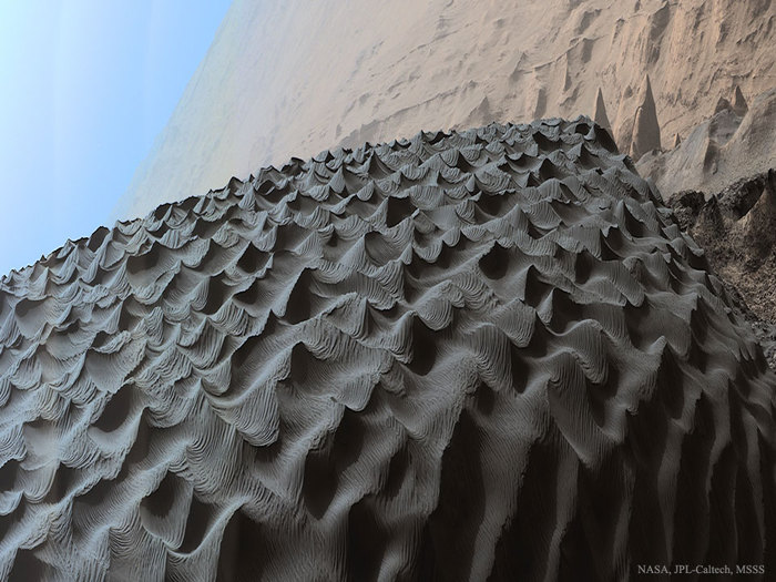 Dark dunes on Mars - Space, Mars, Curiosity, 