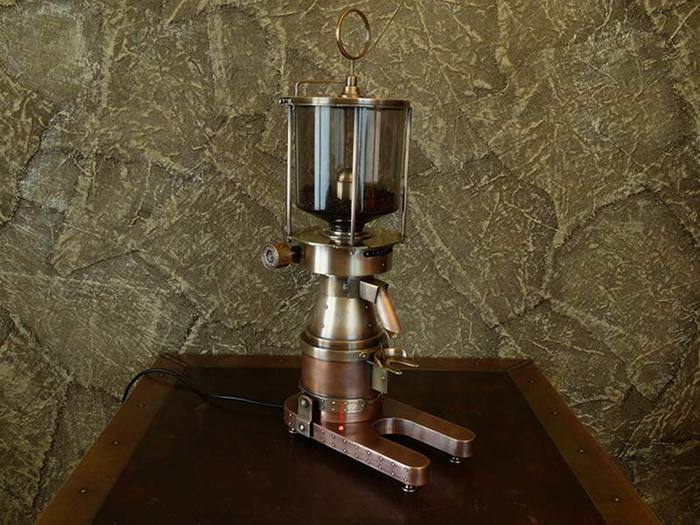 Steampunk coffee grinder - My, Steampunk, Longpost, Craft, With your own hands, Copper, Coffee grinder