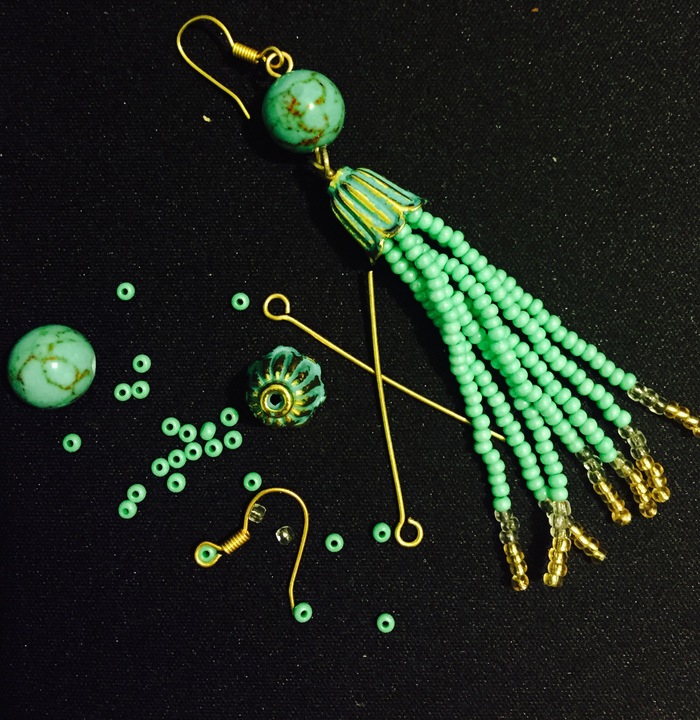 Night needlework - My, Longpost, , Beads, Earrings, Needlework