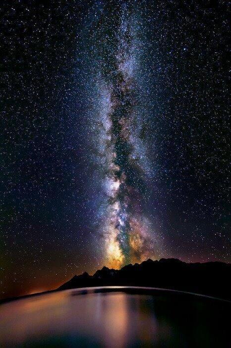 Milky Way - The photo, Stars, Milky Way, Lake, Stars