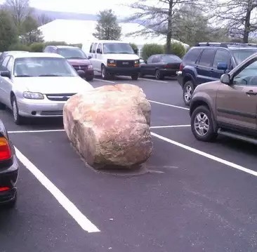 King Arthur's parking space.... - A rock, Parking, Argument