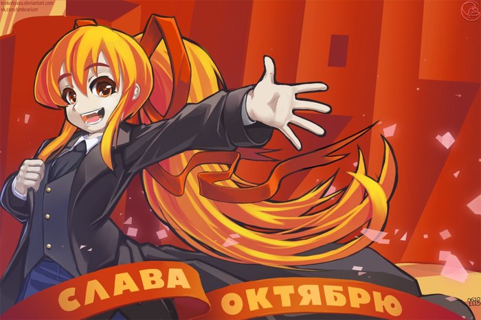 Comrades, I congratulate you on the centenary of the Great October Revolution! - Anime, Girls und panzer, Ova, Evangelion, Video, Longpost