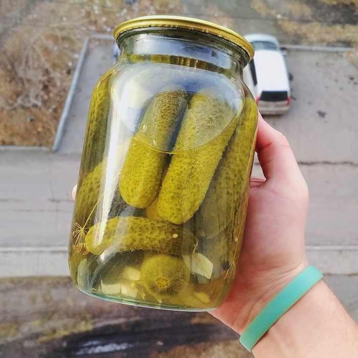 Size matters!) - My, Pickles, Salted cucumbers, First post, Life hack