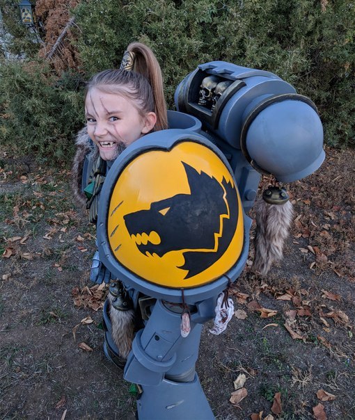 When Dad Isn't an Asshole - Warhammer 40k, Children, Cosplay, Space wolves, Longpost