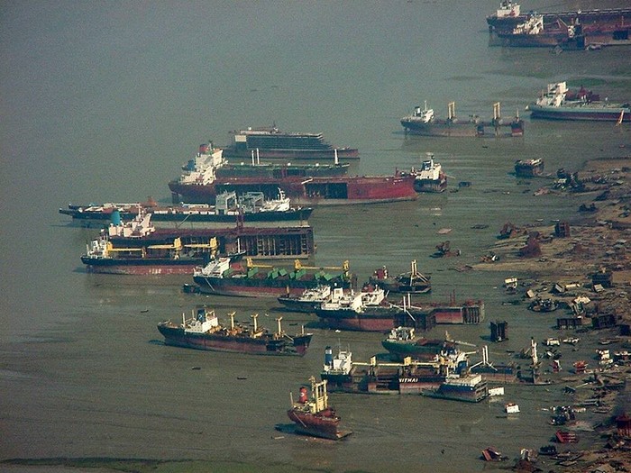 Кладбище кораблей в Бангладеше Корабль, Бангладеш, Распил, Длиннопост