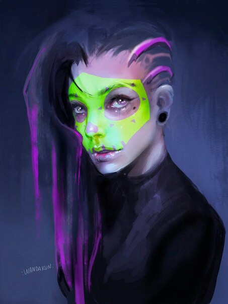 Sombra - Art, Overwatch, Sombra