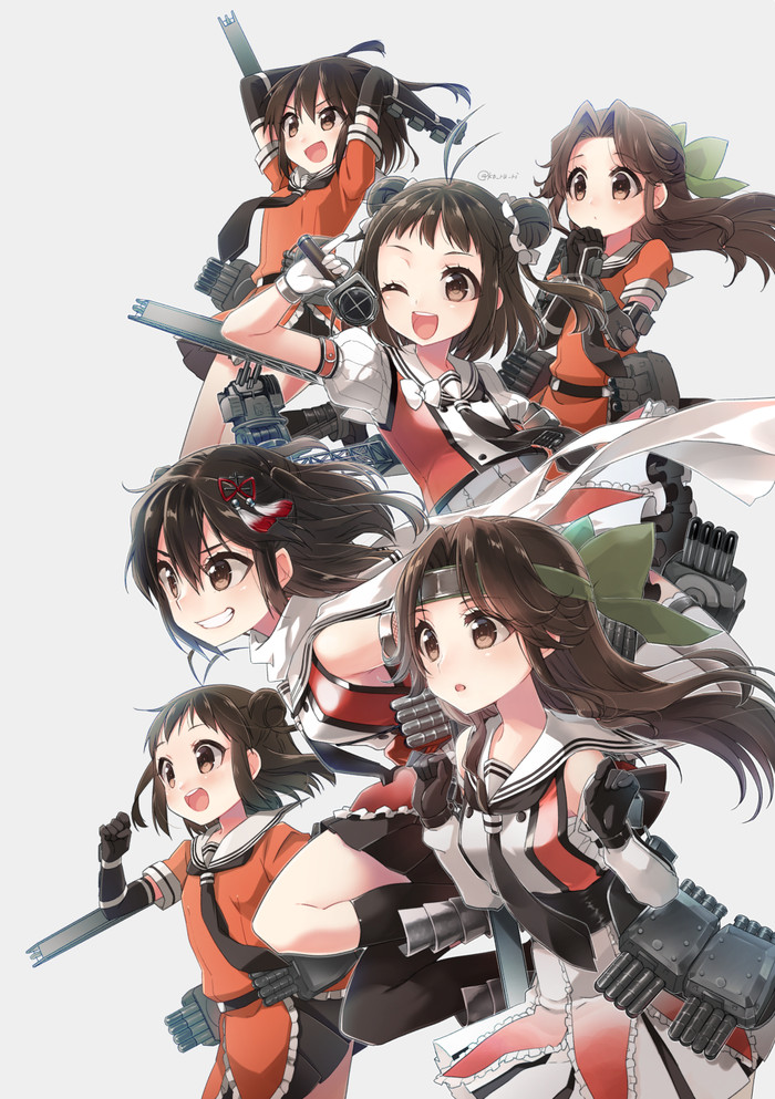 SUPER SENDAI SISTERS!!! - Kantai Collection, Sendai, Jintsuu, Naka, Аниме, Anime Art