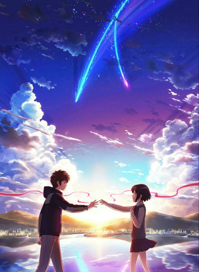  :        ) , , Anime Art, Kimi No Na Wa, , Miyamizu mitsuha, Tachibana taki