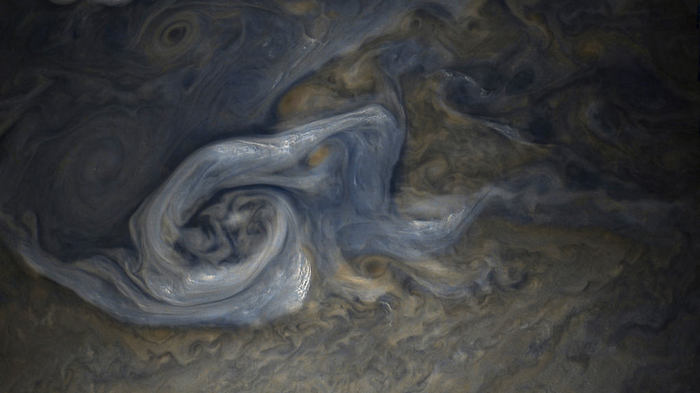 «Juno» передал великолепные снимки облаков Юпитера Juno, юпитер, космос, длиннопост